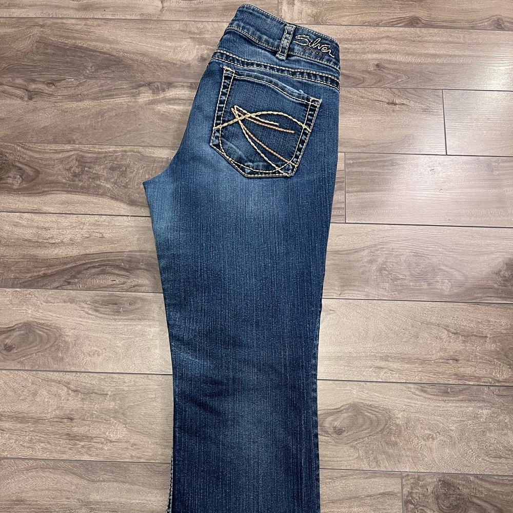 Silver capris/jeans